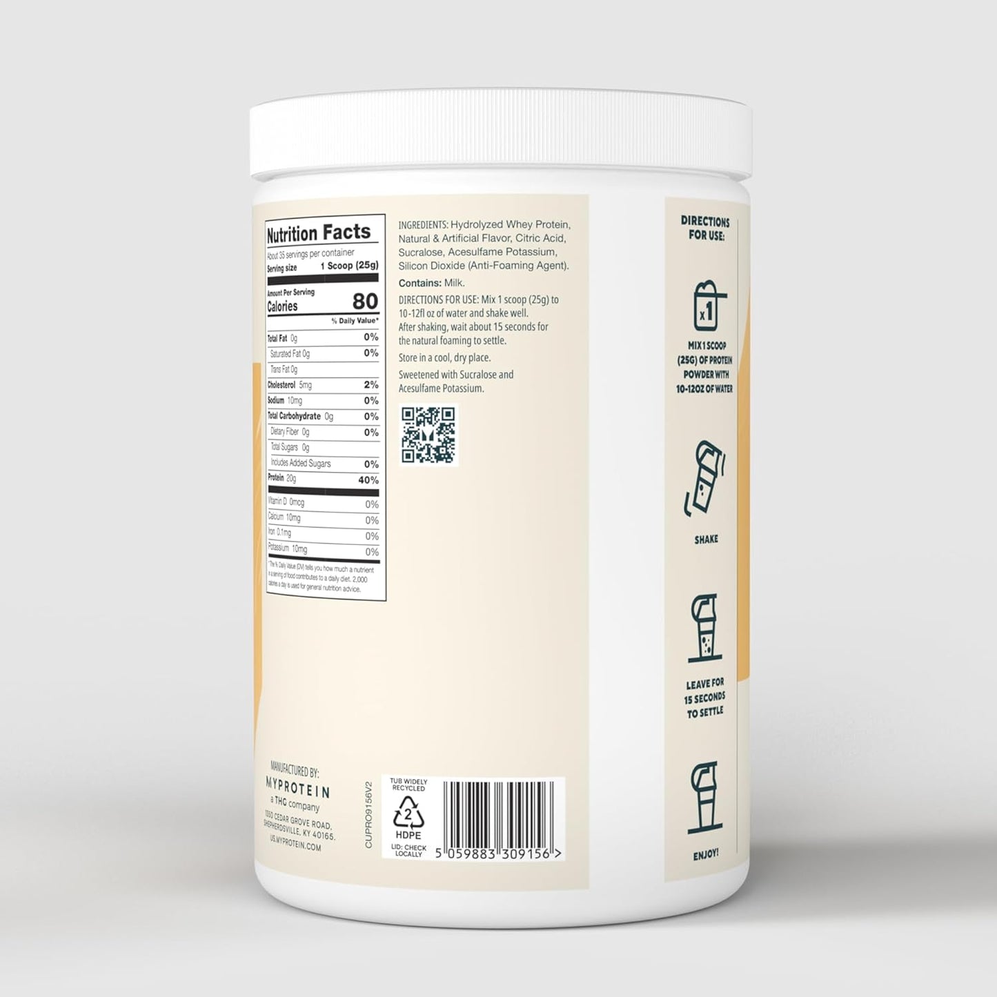 Myprotein Clear Whey Isolate 단백질 파우더(레모네이드) 1.9파운드 